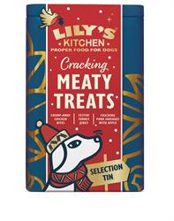 Lilys Kitchen Christmas Meaty Treats Tin for Dogs 300g