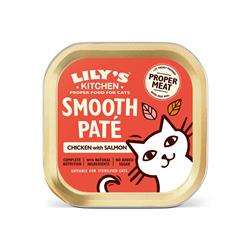 Lilys Kitchen Lily's Kitchen Cat Pate Salmon and Chicken with Prawns 85g