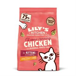 Lilys Kitchen Chicken & White Fish Kitten Dry Food 800g