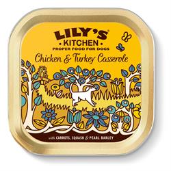 Lilys Kitchen Chicken & Turkey Casserole Tray 150g