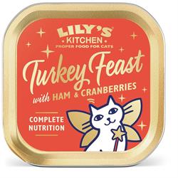 Lilys Kitchen Cat Christmas Turkey and Ham Feast 85g