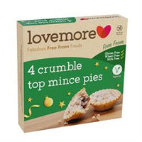 Lovemore Foods Gluten Free 4 Crumble Top Mince Pies 230g