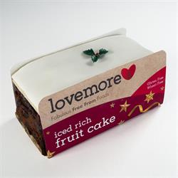 Lovemore Foods Gluten Free Iced Fruit Cake Slab 330g