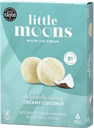 Little Moons Creamy Coconut  Mochi Ice Creams 6 Pack 192g