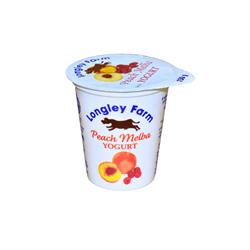 Longley Farm Longley Farm Peach Melba Live Yogurt 150g