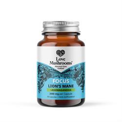 Love Mushrooms Love Mushrooms FOCUS - Lions Mane + Ashwagandha 30 Capsules