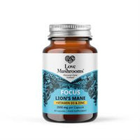 Love Mushrooms Love Mushrooms Lions Mane + Vit D3 & Zinc 2000mg 60 Capsules