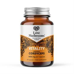 Love Mushrooms Love Mushrooms Organic Cordyceps Capsules 60 Capsules - 4000mg