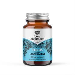 Love Mushrooms Love Mushrooms Lions Mane Capsules 30 Capsules - 4000mg