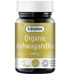 Lifeplan Organic Ashwagandha Capsules 600mg x 60