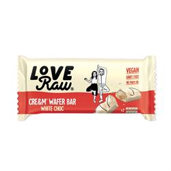 LoveRaw Vegan Cream Filled Wafer Bar White Choc 45g
