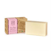 Little Soap Company Organic Pure Rose Geranium Soap Bar 110g