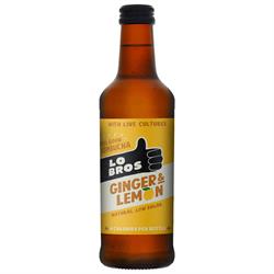 Lo Bros Lo Bros Kombucha Ginger Lemon Low sugar 330ml