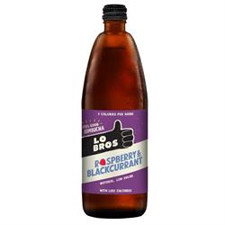 Lo Bros Lo Bros Kombucha Raspberry Blackcurrant Kombucha Low sugar 750ml