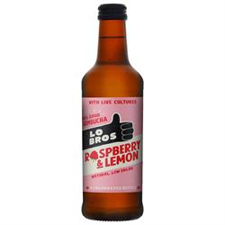 Lo Bros Lo Bros Kombucha Raspberry Lemon Low sugar 330ml