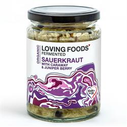 Loving Foods Organic Sauerkraut with Caraway & Juniper Berries 475g