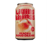 Living Things FREE Sparkling peach and blood orange prebiotic soda 330ml