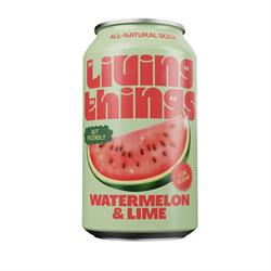 Living Things Living Things Watermelon & Lime Prebiotic + Probiotic Soda