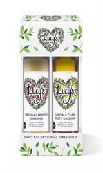 Lucys Dressings Original French and Lemon & Caper Zesty Dressings Gift Box 500ml