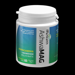Mag365 AshwaMAG magnesium bisglycinate with Sensoril Ashwagandha. 60caps