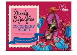 Monty Bojangles MB Cocoberry Blush Vegan cocoa dusted truffles Gift Cube 100g