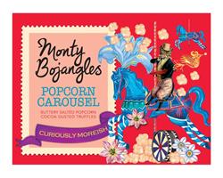 Monty Bojangles Popcorn Carousel Cocoa Dusted Truffles Gift Cube 150g