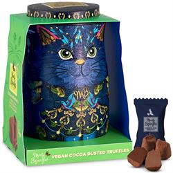 Monty Bojangles Midnight Prince Cocoa Nib Nights Vegan Truffles Cat Tin 135g
