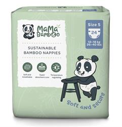 Mama Bamboo Mama Bamboo Eco Nappies - Size 5 (X-Large) 1080g