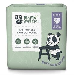 Mama Bamboo Mama Bamboo Eco Nappy Pants - Size 5+ (Large Plus) 870g