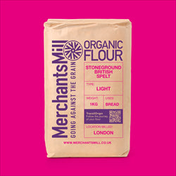 Merchants Mill Organic Stoneground British Light Spelt Flour 1Kg