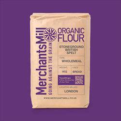 Merchants Mill Organic Stoneground British Wholemeal Spelt Flour 1 Kg