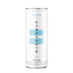 Medahuman MEDAHUMAN RELAX is a chamomile & black tea flavoured CBD+ drink.