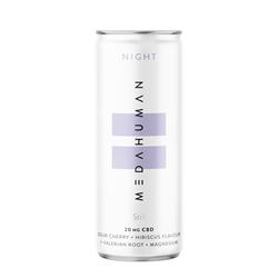 Medahuman MEDAHUMAN NIGHT is a sour cherry & hibiscus flavoured CBD+ drink