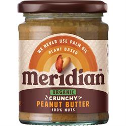 Meridian Organic Crunchy Peanut Butter 100% 280g