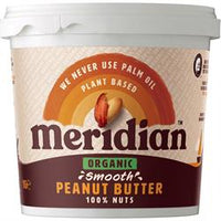 Meridian Organic Smooth Peanut Butter 100% 1Kg