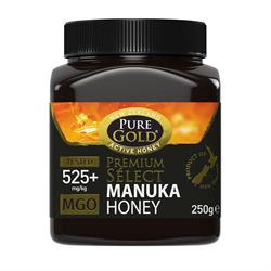 Pure Gold Pure Gold Premium Select Manuka Honey MGO -  525+ 250G