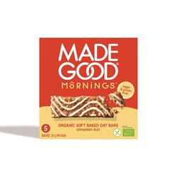 MadeGood MadeGood Morning Oat Bar Cinnamon Bun 5 x 30g Multipack