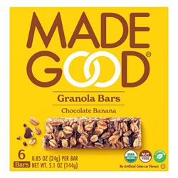 MadeGood MadeGood Granola Bar Chocolate Banana 6 x 24g Multipack