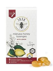 1839 FREE UMF 10+ Lemon 12 Lozenges with Manuka Honey