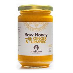 Mellona MELLONA Cypriot Raw Honey with Ginger & Turmeric 400g