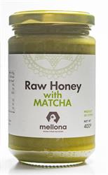 Mellona Cypriot Raw Honey with Matcha Tea 400g