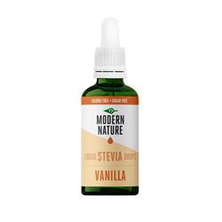 Modern Nature Pure Liquid Stevia Drops Sweetener 50ml - VANILLA