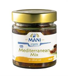 Mani Organic Mediterranean Mix in Extra Virgin Olive Oil 190g