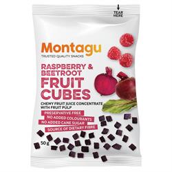 Montagu Raspberry & Beetroot Fruit Cubes 40g