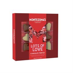 Montezumas Chocolate Lots of love 9 Chocolate Truffle Hearts 90g