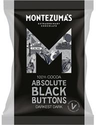 Montezumas Chocolate Absolute Black Buttons Darkest Dark Chocolate Buttons 120g