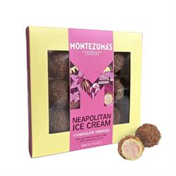 Montezumas Chocolate Neapolitan Ice Cream Truffles - Milk & white Chocolate Truffles 140g