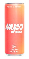 Myco Calm Sparkling Peach & Ginger Low Calorie Drink 250ml