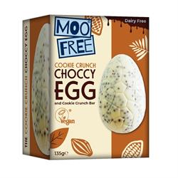 Moo Free Moo Free Cookie Crunch Choccy Egg and Bar 135g