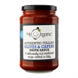 Mr Organic Mr Organic Authentic Italian Olives & Capers Pasta Sauce jar 350g